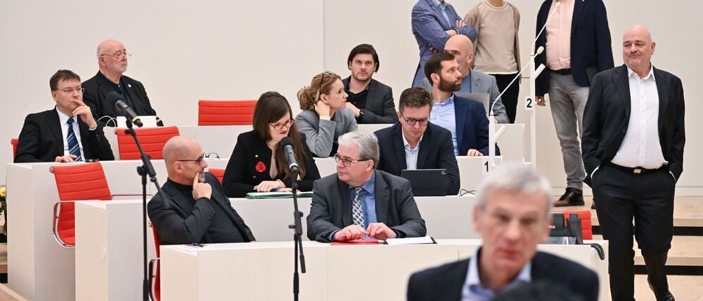 Brandenburgs AfD-Fraktionschef Hans-Christoph Berndt sieht inhaltliche Überschneidungen mit dem BSW (Archivbild). 