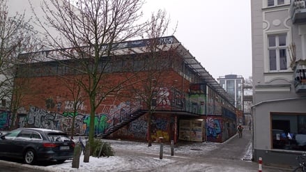 Die Sporthalle der Grundschule an der Marie in Prenzlauer Berg.