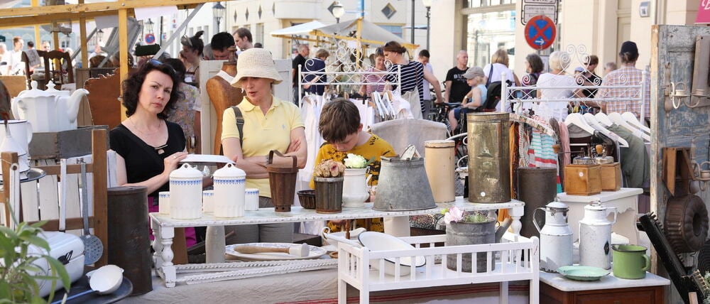 Antikmeile, Trödelmarkt, Potsdam, 27.05.2017 Foto: Sebastian Gabsch PNN