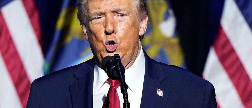 Trump droht der Führung Irans. 