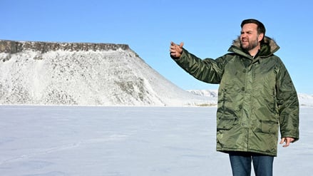US-Vizepräsident JD Vance auf der Militärbasis Pituffik in Grönland.