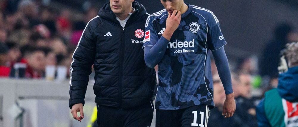 Musste in Stuttgart früh raus: Frankfurts Younes Ebnoutalib.