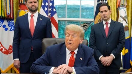 Donald Trump im Weißen Haus. 