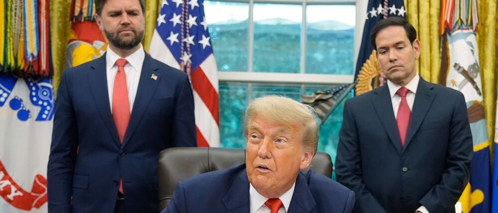 Donald Trump im Weißen Haus. 