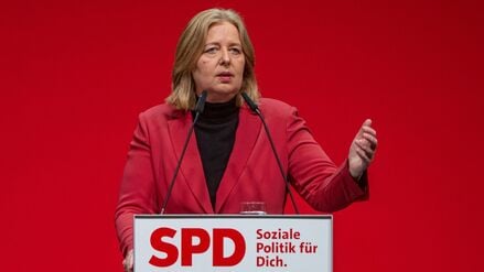 Bärbel Bas, Bundesministerin für Arbeit und Soziales und Co-Parteivorsitzende der SPD. 