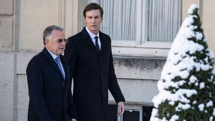 Präsident Macron empfängt Steve Witkoff und Jared Kushner im Élysée-Palast in Paris am 6. Januar 2026.