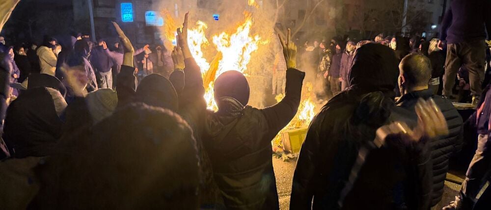 Demonstrierende im Iran - die USA verfolgen das Geschehen genau. (Archivbild)