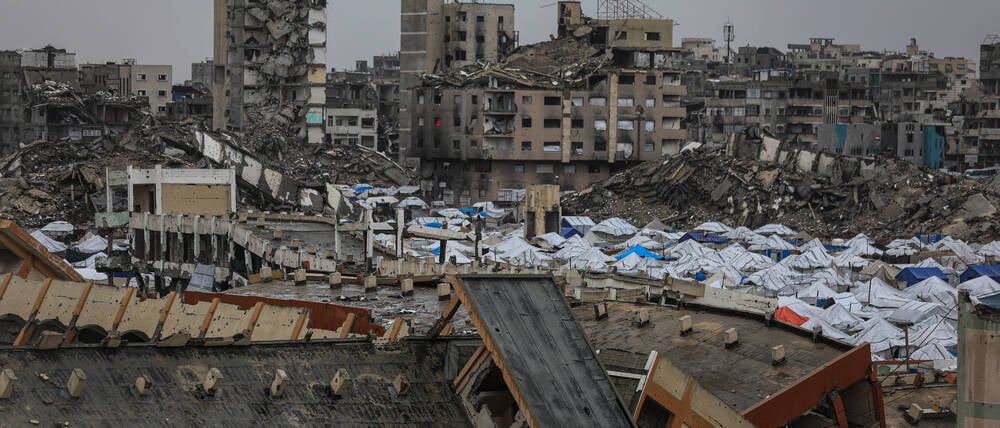 Zerstörte Gaza-Stadt. 