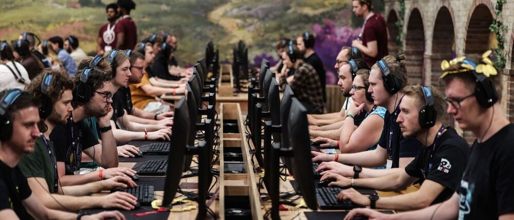 Bei der Gamescom 2025 testeten zahlreiche Messebesucher das neue Strategiespiel „Anno 117“, eine Römisches-Reich-Version des in Deutschland entwickelten Klassikers „Anno 1800“. (Archivbild)