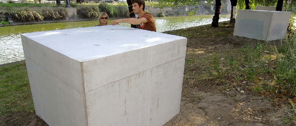 Betonklötze Landwehrkanal