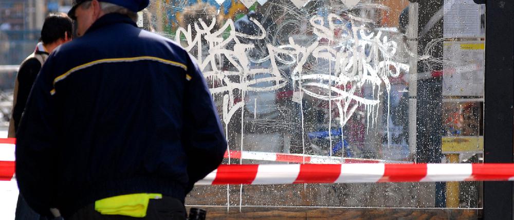 Flusssäure Graffiti