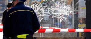 Flusssäure Graffiti