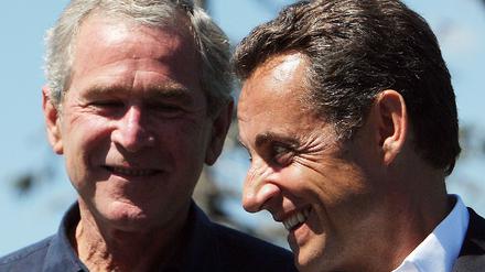 Bush und Sarkozy