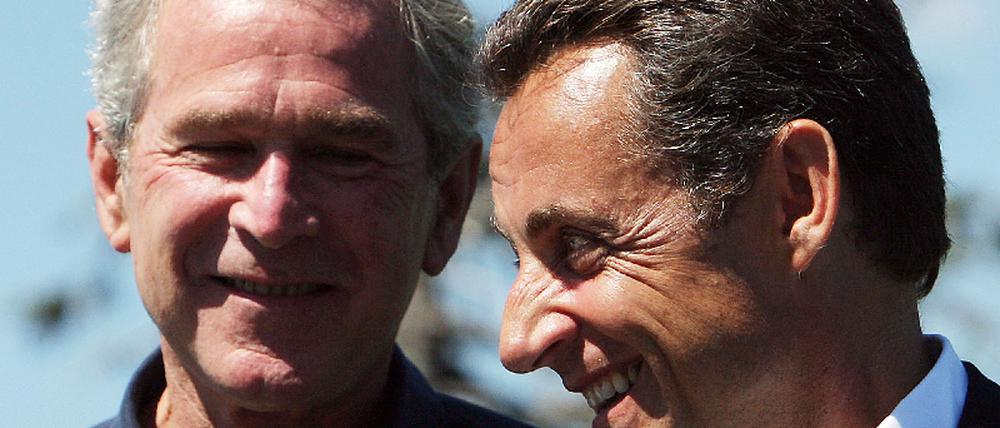 Bush und Sarkozy