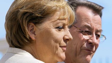 Merkel und Müntefering
