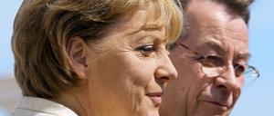 Merkel und Müntefering