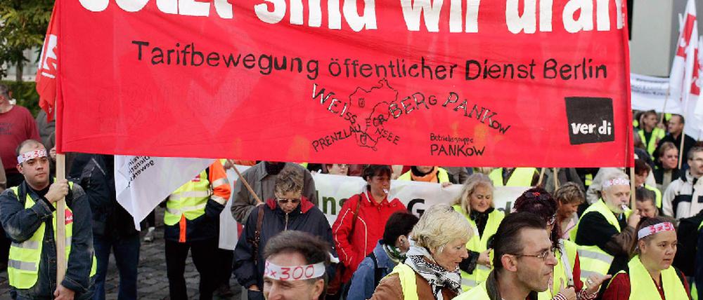 Warnstreik im öffentlichen Dienst