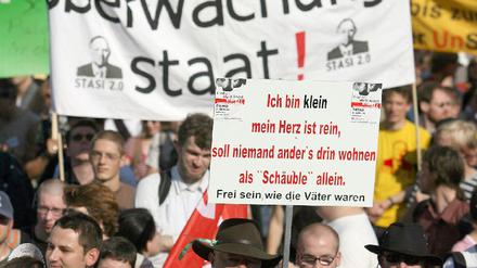 Demo gegen Überwachungsgesetze