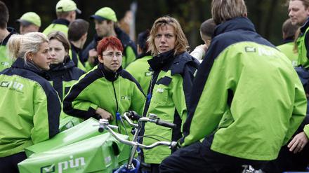 Protestzug der PIN AG Berlin