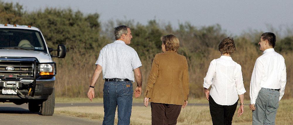 Merkel bei Bush