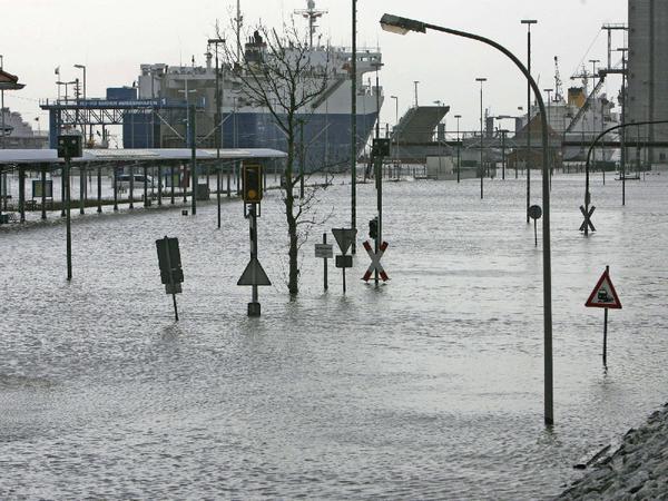 Sturmflut an Nordseekuüste