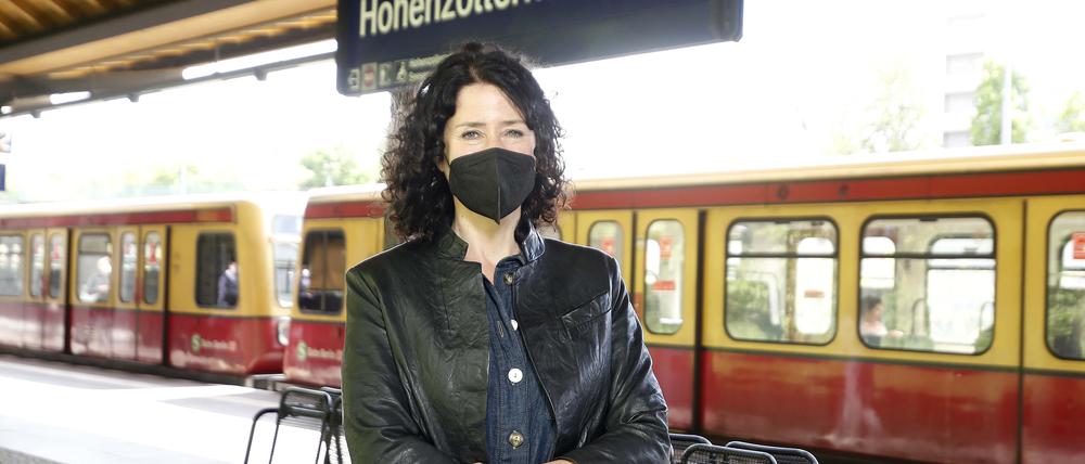 Bettina Jarasch, B90/Gruene, Spitzenkandidatin zur Abgeordnetenhauswahl in Berlin.