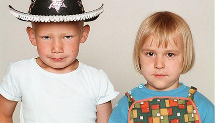 Cowboy mit Hausfrau