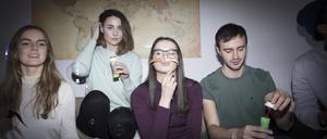 College-Studenten in einem Wohnheim