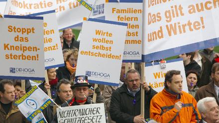 Demo gegen Rauchverbot
