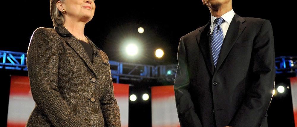 Clinton und Obama
