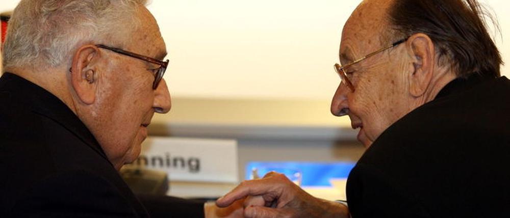 Kissinger und Genscher in Berlin