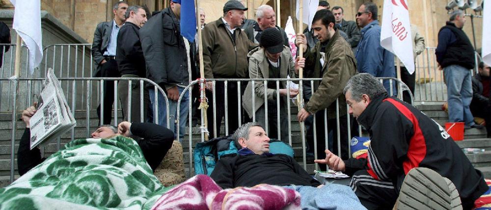 Proteste in Tiflis