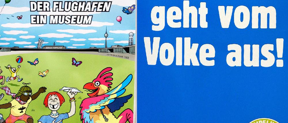 Volksentscheids-Kampagne fuer Tempelhof