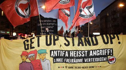 Demo in Friedrichshain gegen Neonazis