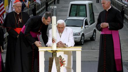 Papst Benedikt XVI. am "Ground Zero"