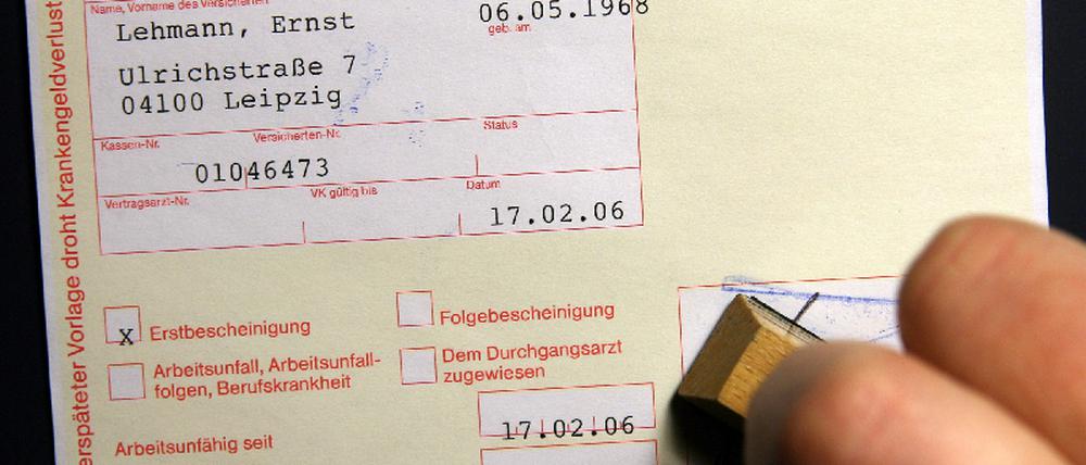 Krankenschein