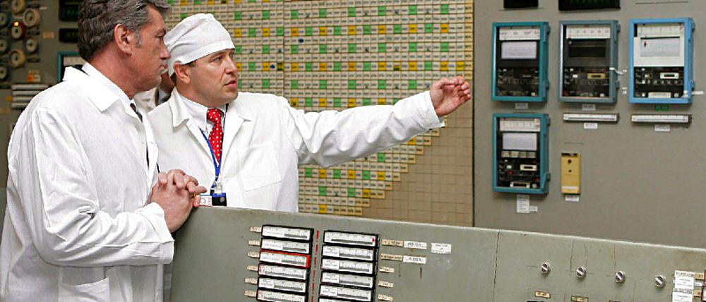 Präsident Juschtschenko besucht Tschernobyl 22 Jahre nach der Katastrophe