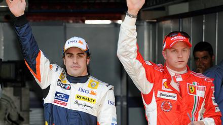 Raikkoenen Alonso Barcelona