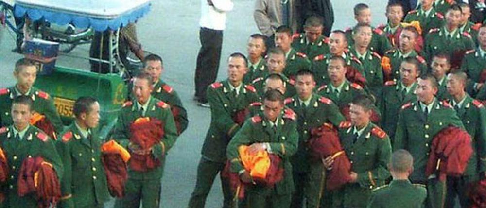 Chinesische Polizisten