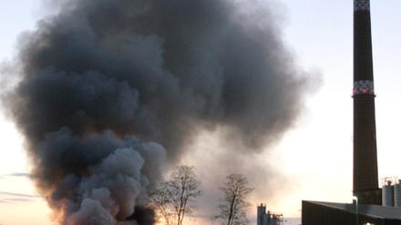 Flammenmeer in Großräschen