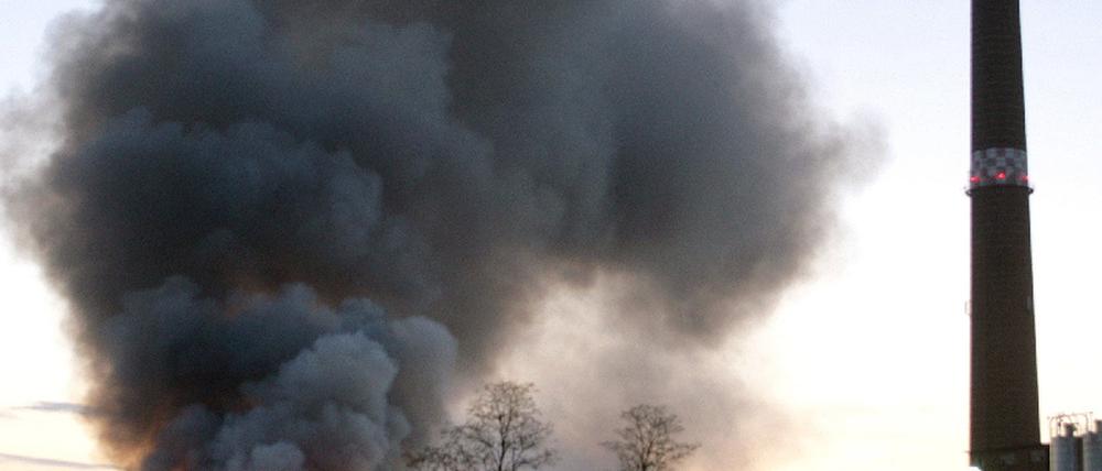 Flammenmeer in Großräschen