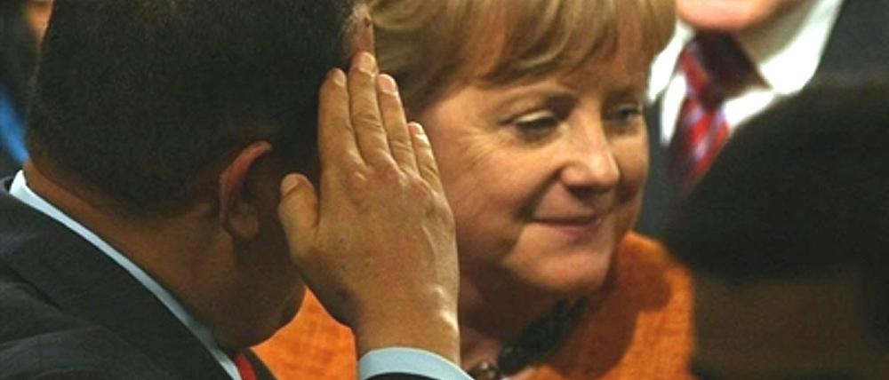 Chavez salutiert Merkel