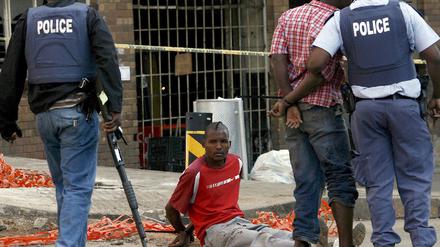 unruhen polizei johannesburg