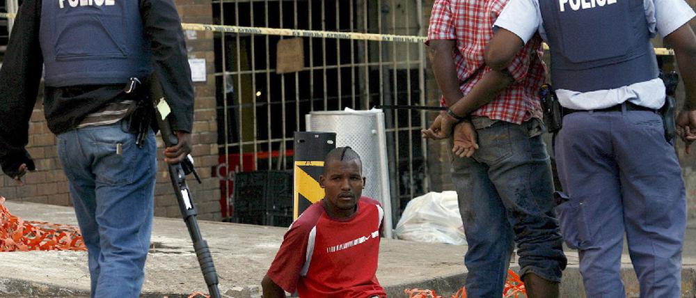 unruhen polizei johannesburg