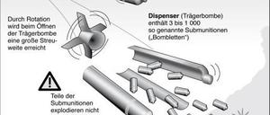 Infografik Streubombe
