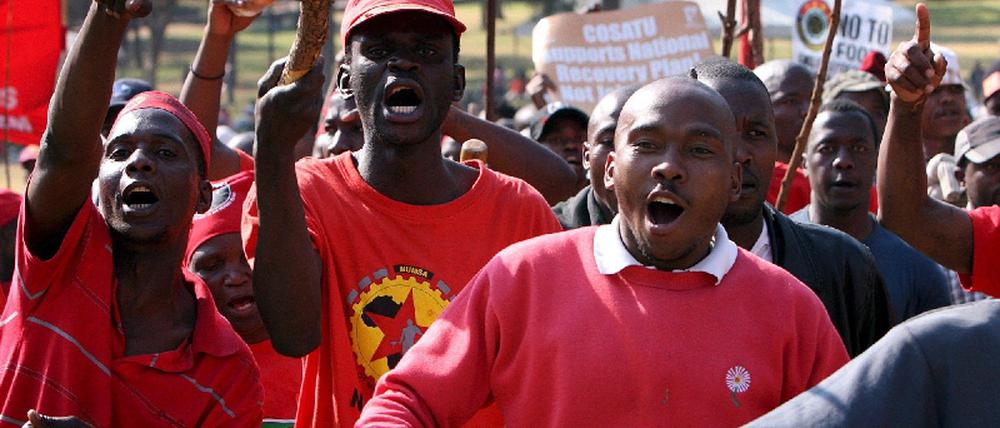 Proteste in Südafrika