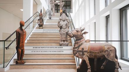 In drei Monaten werden in der 2. und 3. Etage des Humboldt Forums Ausstellungsstücke aus dem Asiatischen und dem Ethnologischen Museum zu sehen sein.