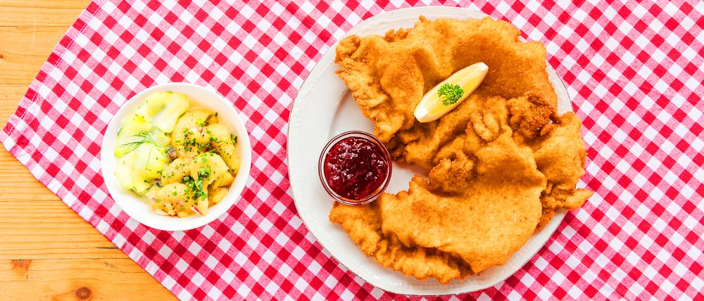 Das Wiener Schnitzel aus dem Mutzenbacher’s Schnitzelpuff