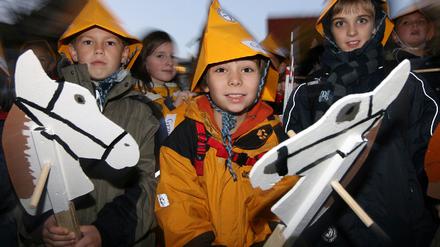 1500 Steckenpferdreiter in Osnabrück