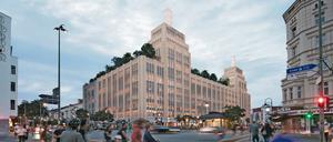Karstadt-Hermannplatz-Illustration von 2020.